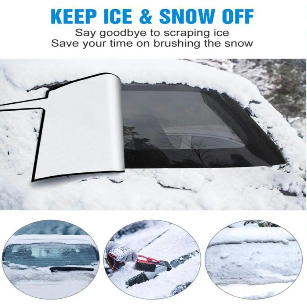 Car Windscreen Frost Cover Snow Magnetic Cover Windshield With Two Mirror Covers.