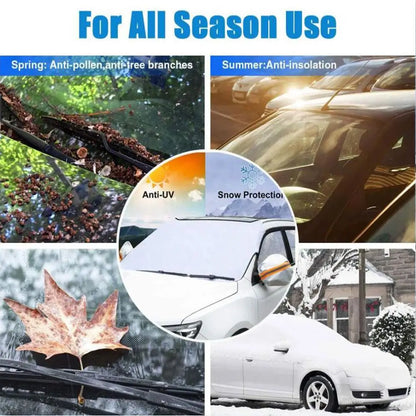 Car Windscreen Frost Cover Snow Magnetic Cover Windshield With Two Mirror Covers.