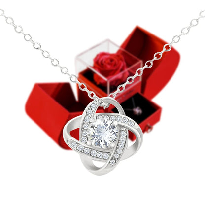 Mothers day Jewelry Pendant Necklace /w Forever Rose Gift Box