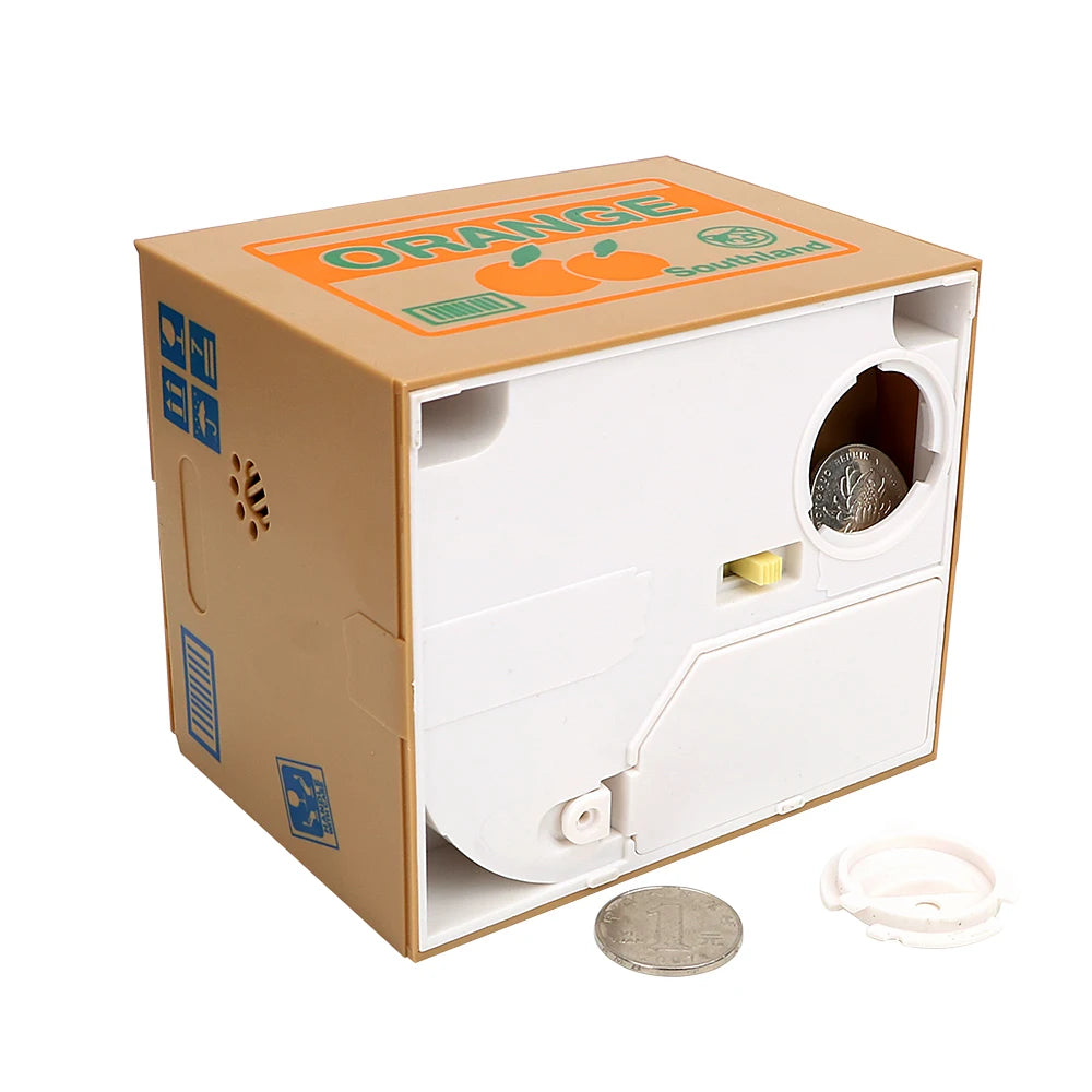 Electronic Money Boxes Kids Gift Automated Panda Cat Steal Coin Bank Piggy Banks Money Saving Box Cute Plastic